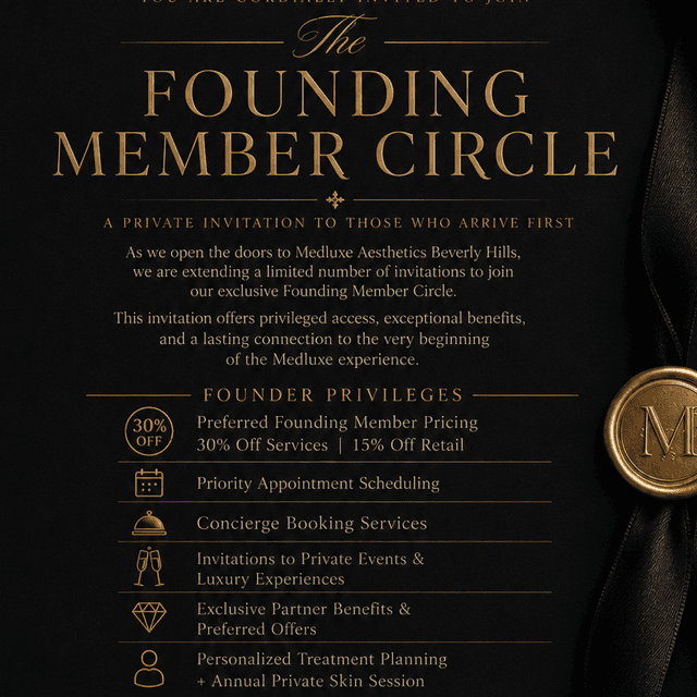 THE FOUNDING MEMBER CIRCLE at MEDLUXE AESTHETICS in Beverly Hills, CA